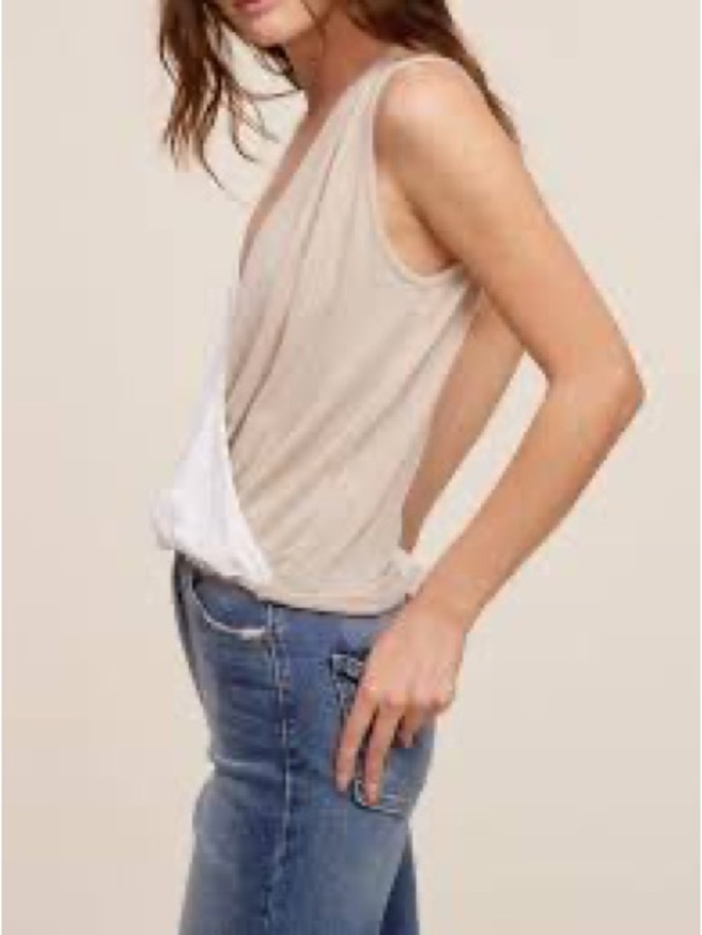 Color Block Sleeveless Top
